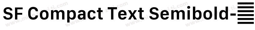 SF Compact Text Semibold字体转换